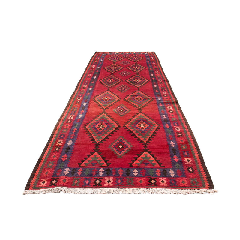 Tapis de couloir Tapis Kelim - Vieux - 325 x 118 cm - multicolore