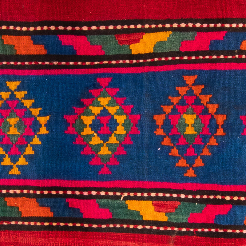 Tapis de couloir Tapis Kelim - Vieux - 360 x 150 cm - multicolore