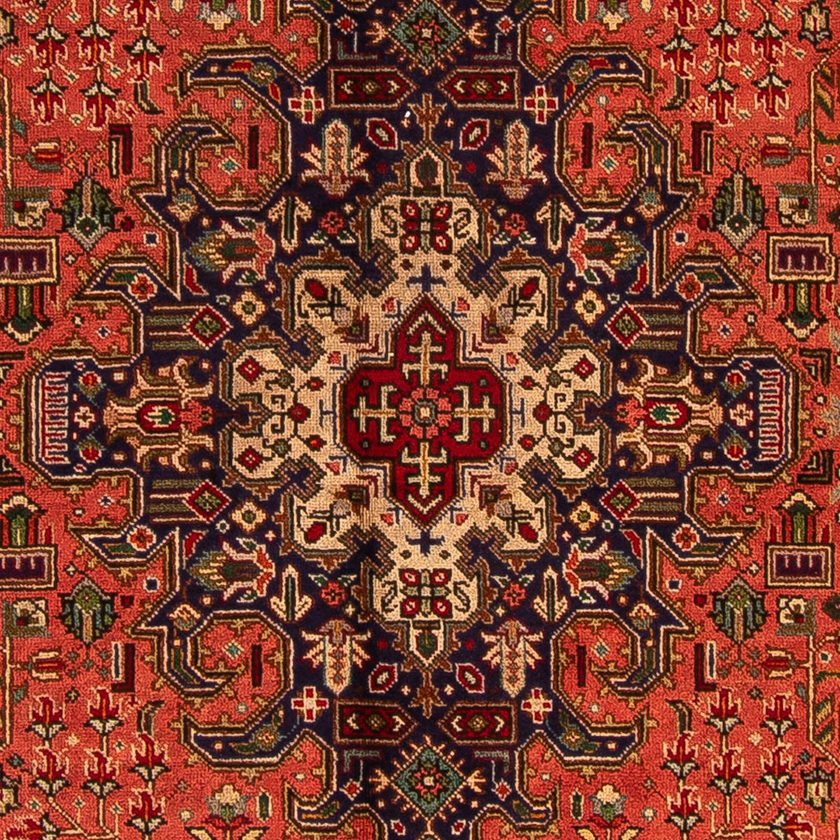 Tapis persan - Tabriz - 295 x 195 cm - rouge clair
