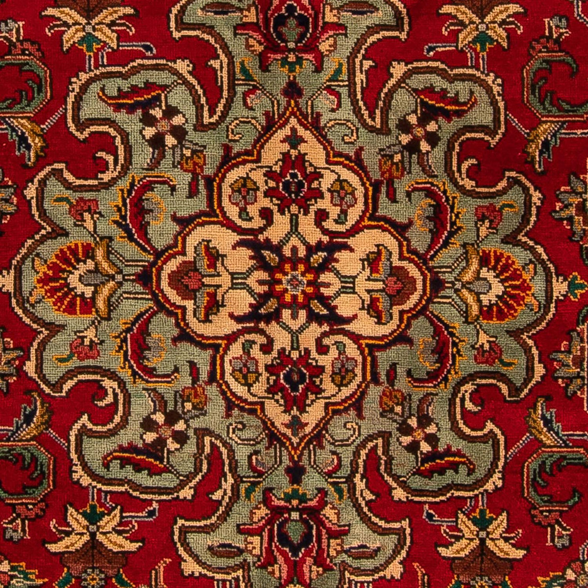 Tapis persan - Tabriz - 300 x 203 cm - rouge foncé