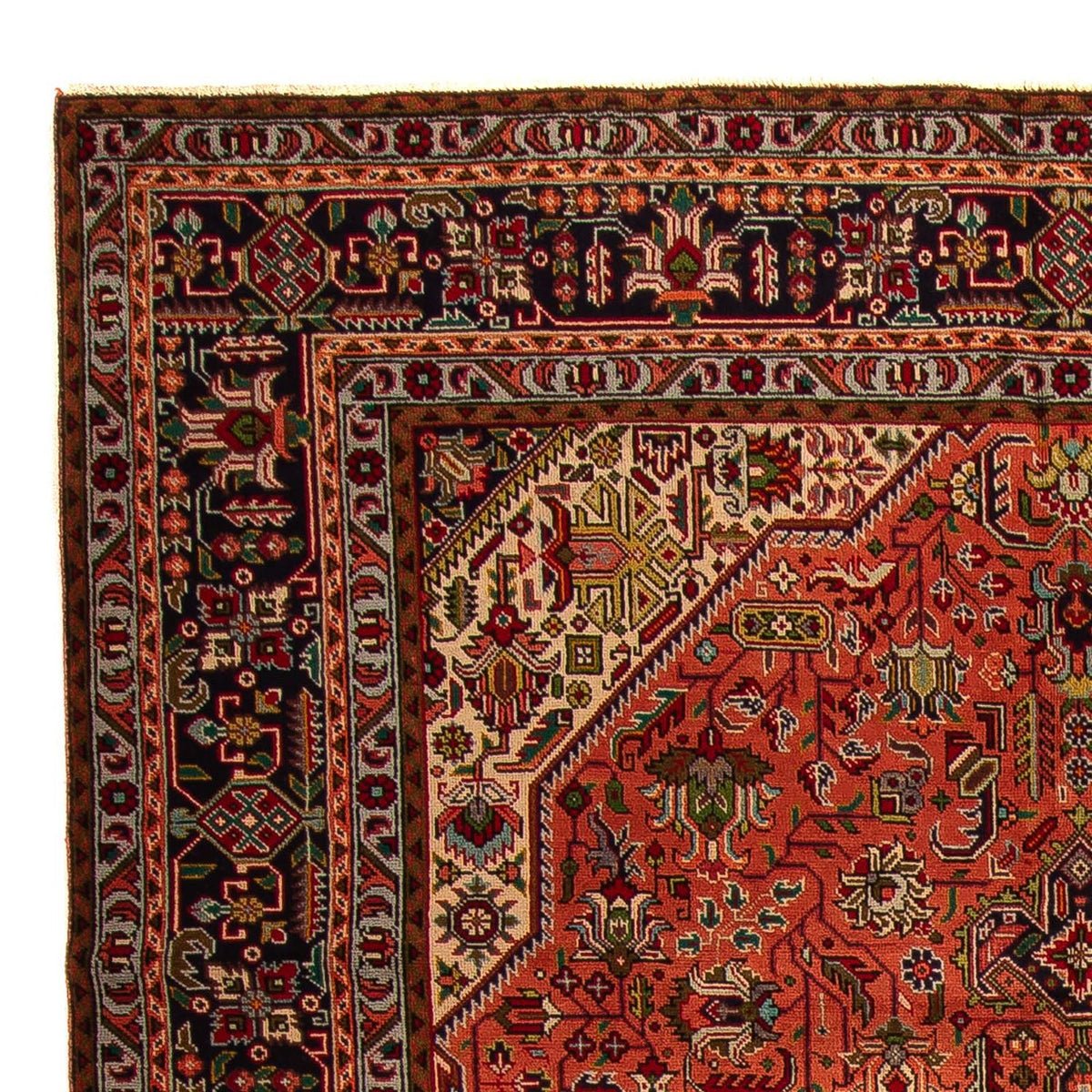Tapis persan - Tabriz - 295 x 195 cm - rouge clair