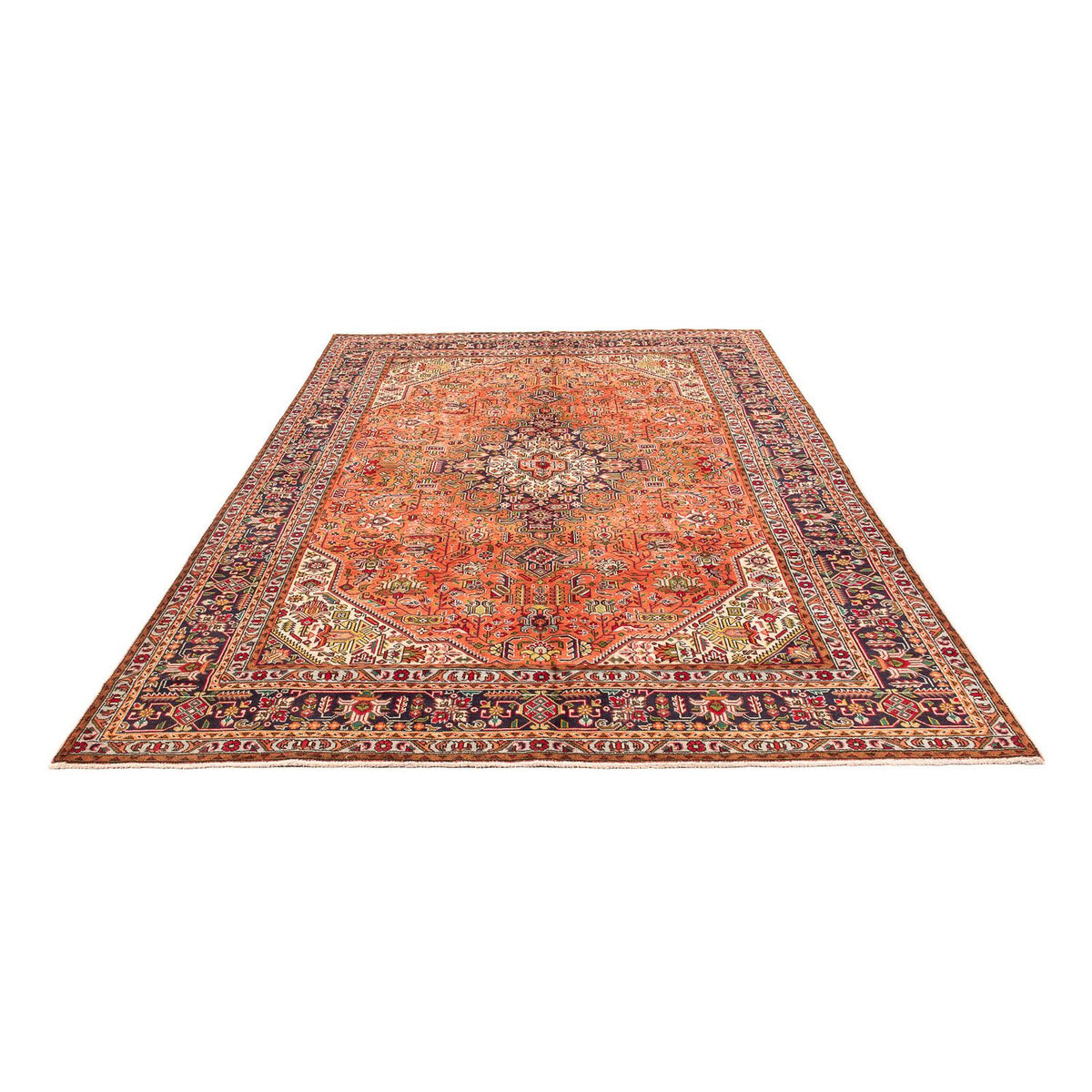 Tapis persan - Tabriz - 295 x 195 cm - rouge clair