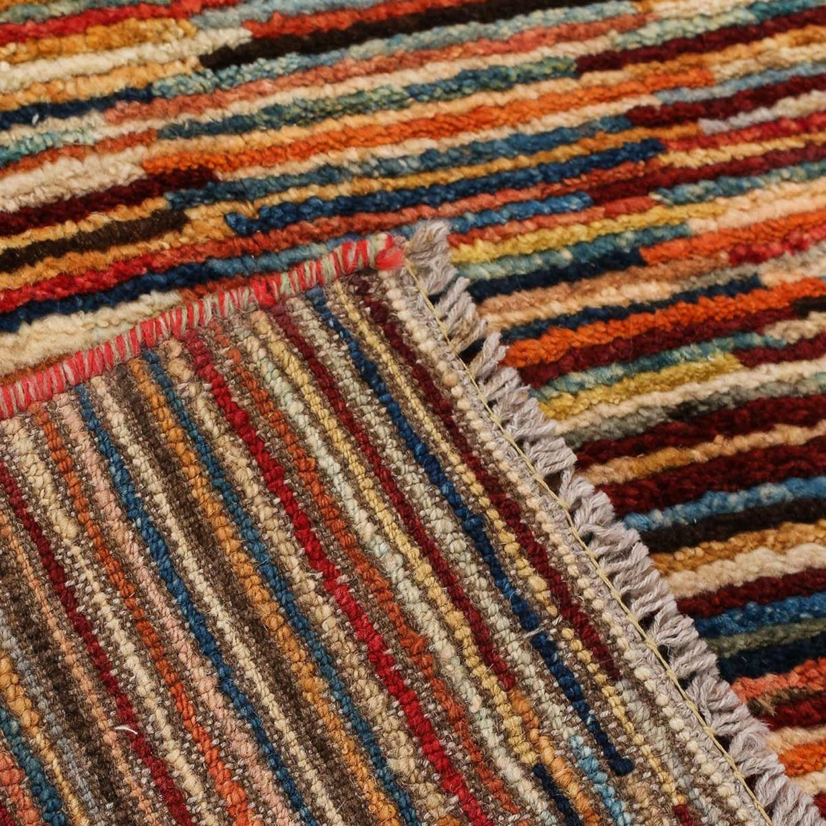 Tapis Kelim - Splash - 122 x 94 cm - multicolore