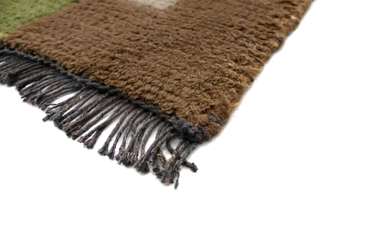 Tapis Népalais - 140 x 70 cm - gris
