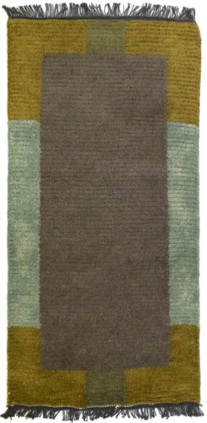 Tapis Népalais - 140 x 70 cm - gris