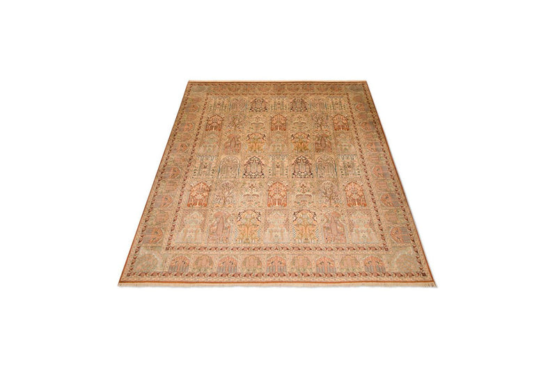 Tapis en soie - Soie du Cachemire - 308 x 241 cm - multicolore