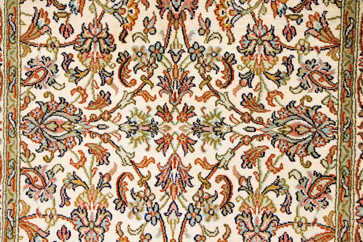 Tapis en soie - Soie du Cachemire - 127 x 74 cm - beige