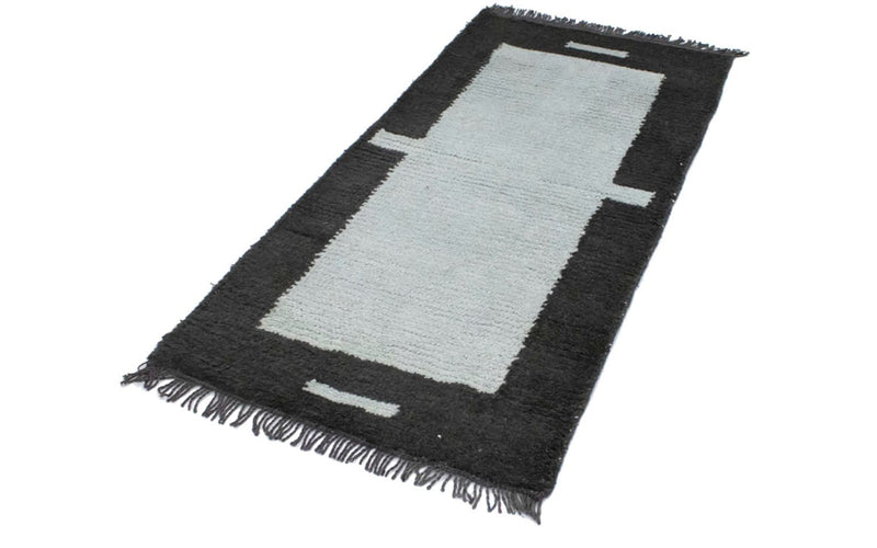 Tapis Népalais - 140 x 70 cm - bleu