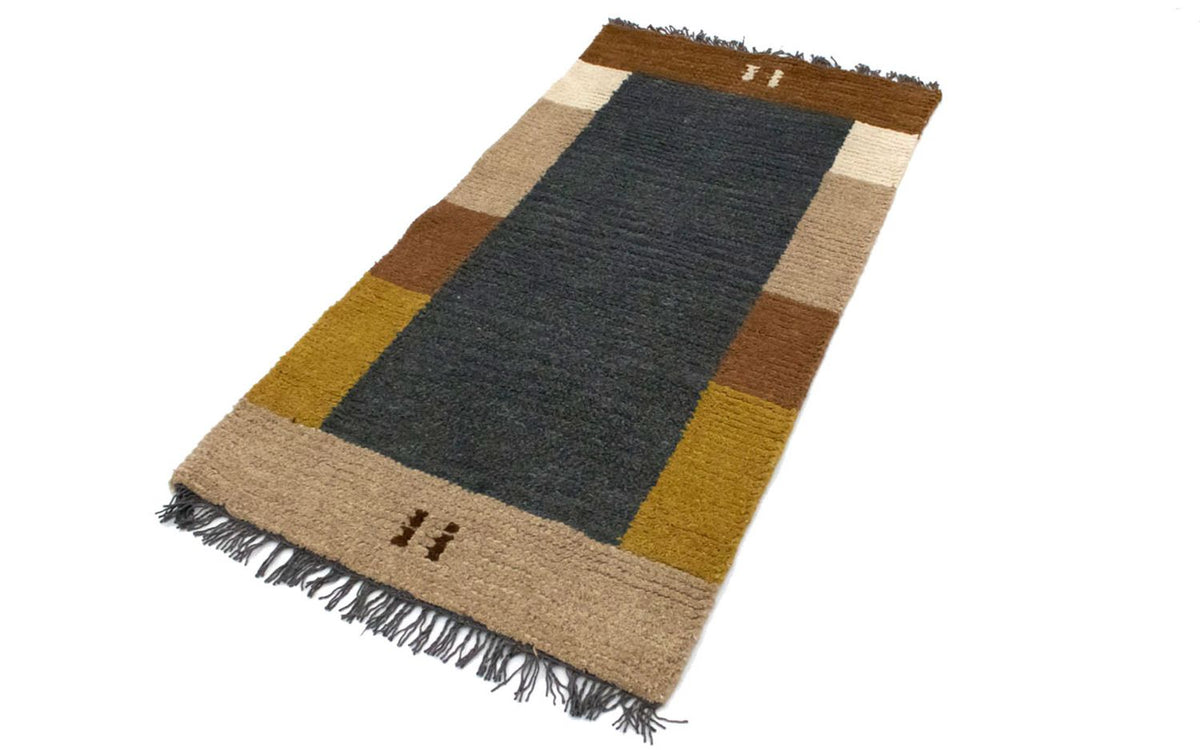 Tapis Népalais - 140 x 70 cm - gris