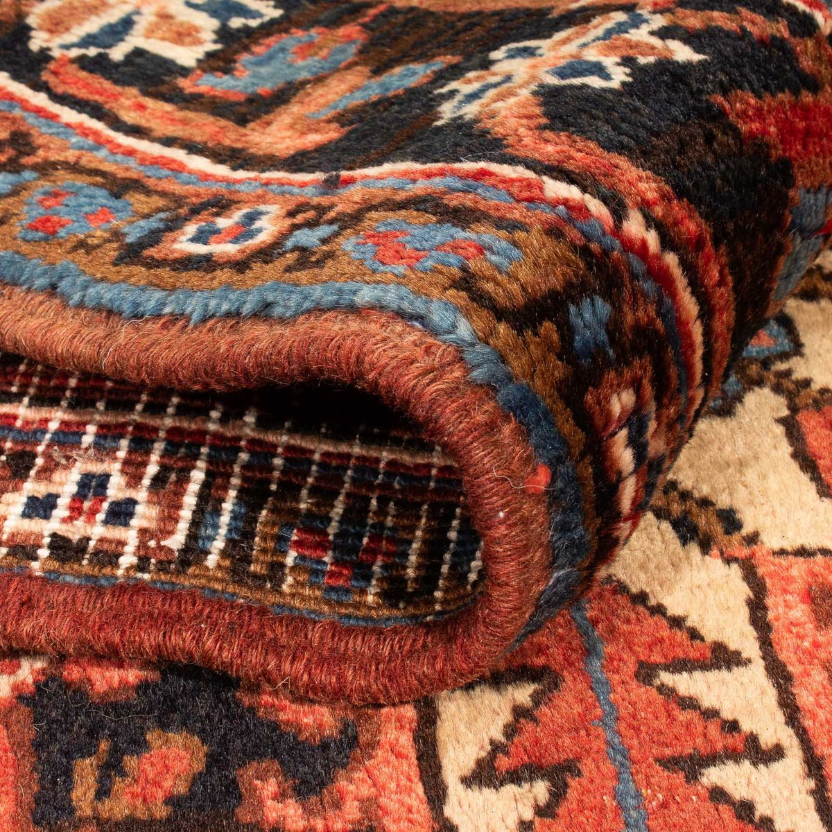 Tapis de couloir Tapis persan - Nomadic - 258 x 112 cm - rouge