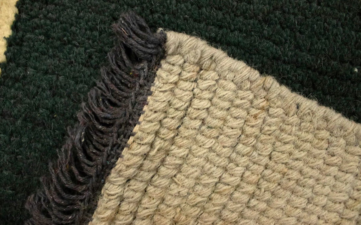 Tapis Népalais - 140 x 70 cm - vert