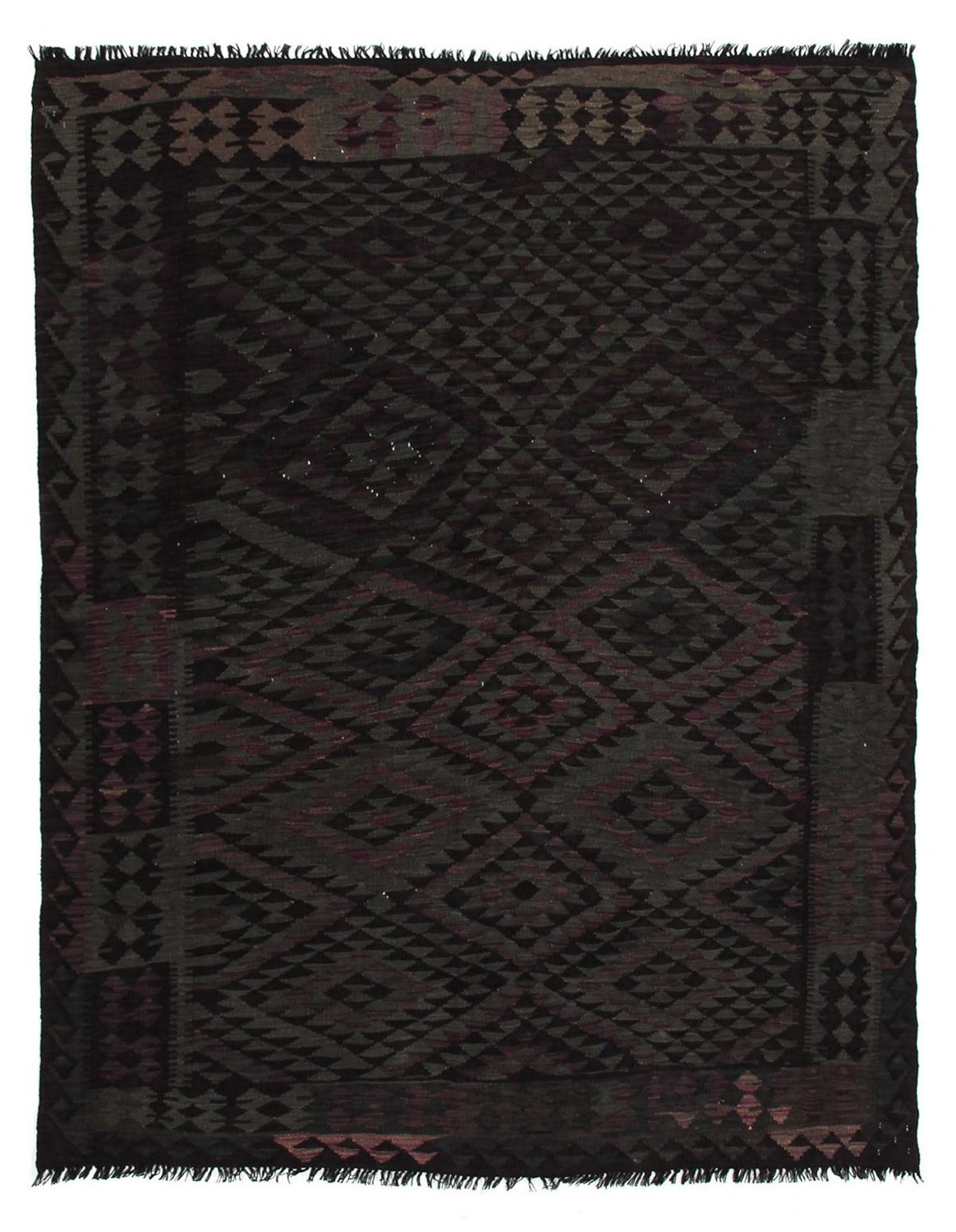 Tapis Kelim - Splash - 212 x 162 cm - multicolore