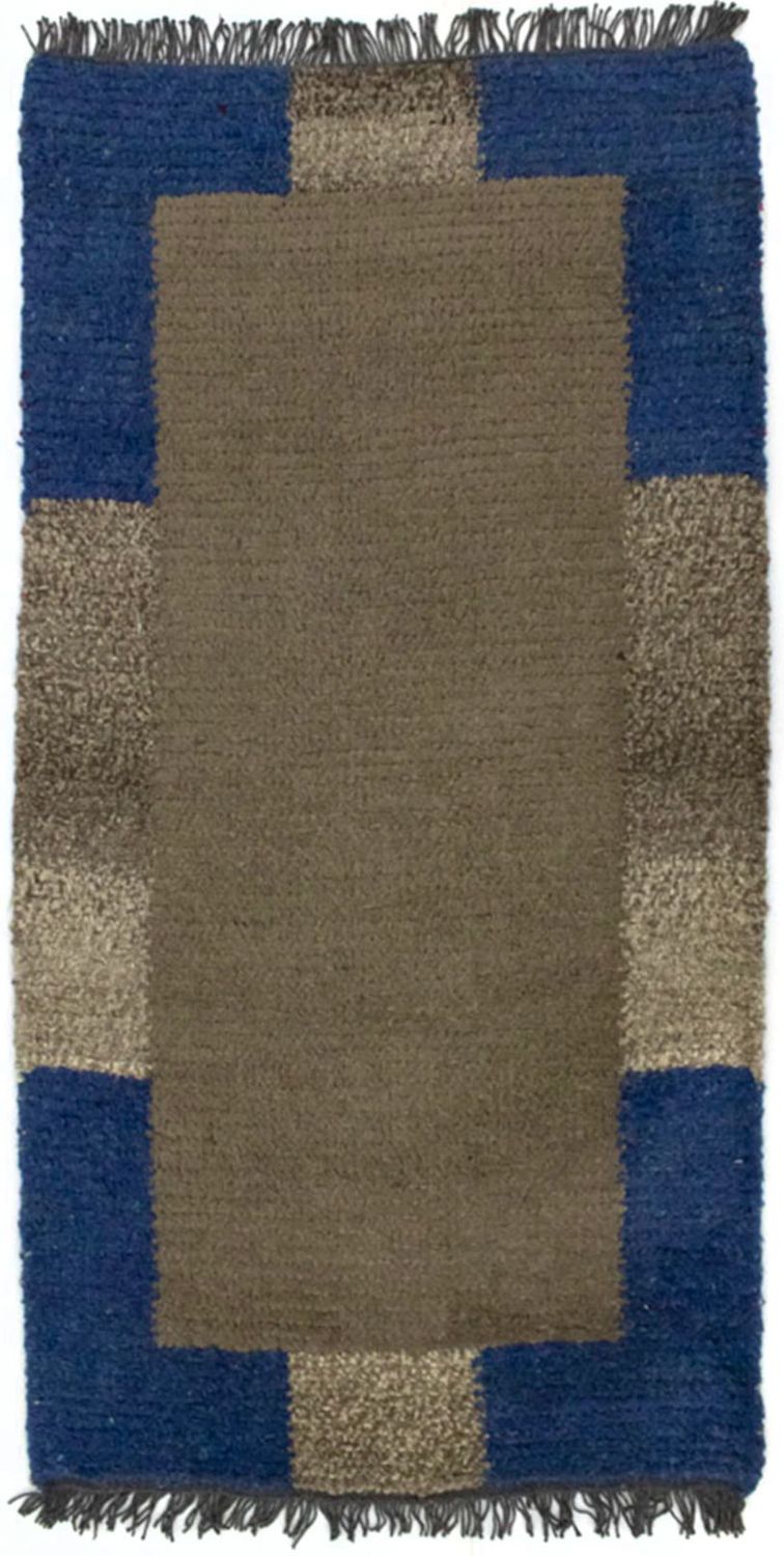 Tapis Népalais - 140 x 70 cm - gris