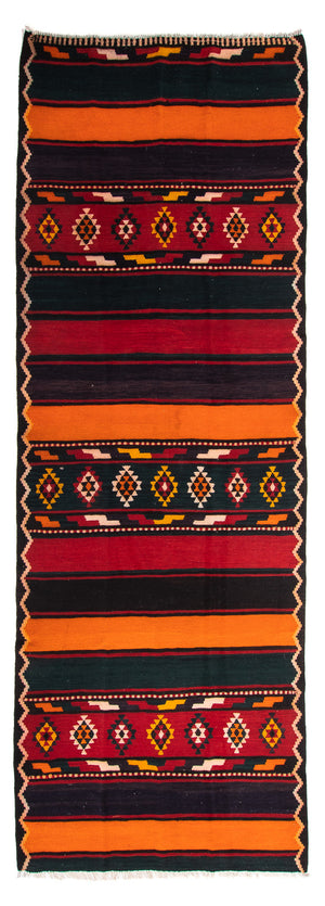 Tapis de couloir Tapis Kelim - Vieux - 340 x 140 cm - multicolore
