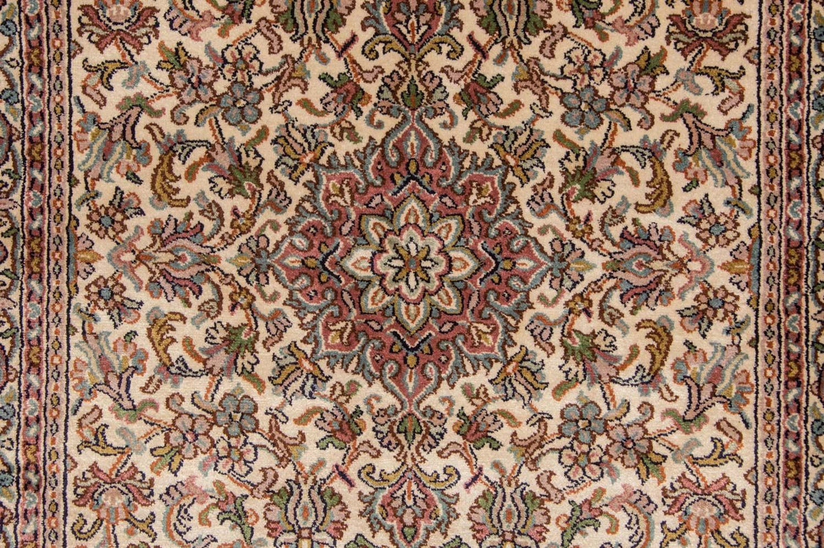 Tapis de couloir Tapis en soie - Soie du Cachemire - 190 x 77 cm - beige