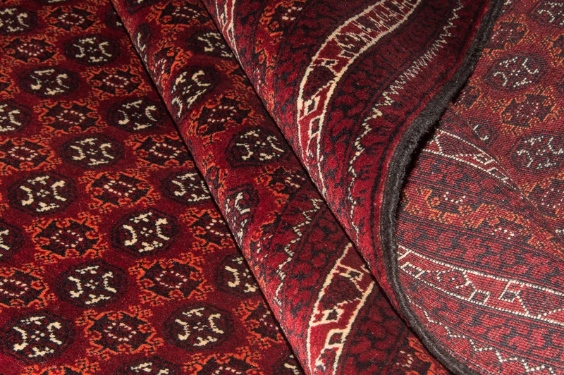 Tapis afghan - Boukhara - 293 x 201 cm - rouge