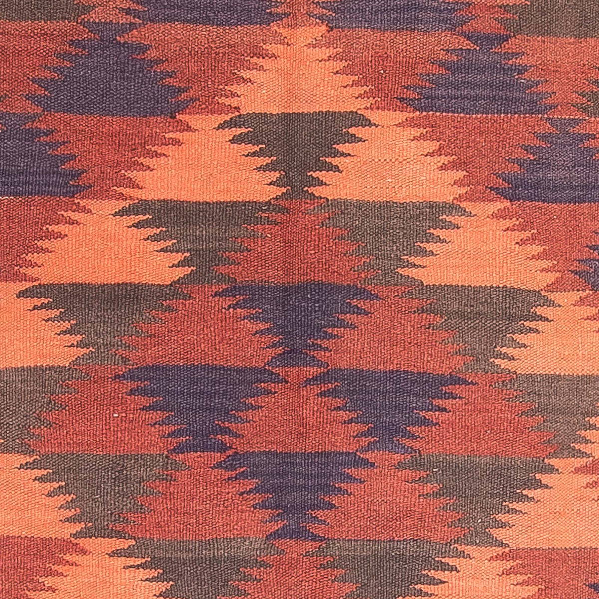 Tapis de couloir Tapis Kelim - Vieux - 450 x 130 cm - marron