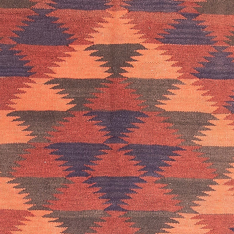 Tapis de couloir Tapis Kelim - Vieux - 450 x 130 cm - marron