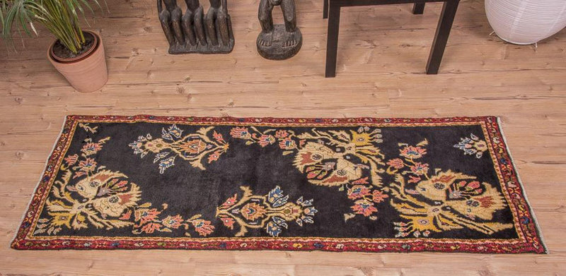 Tapis de couloir Tapis persan - Nomadic - 210 x 78 cm - marron