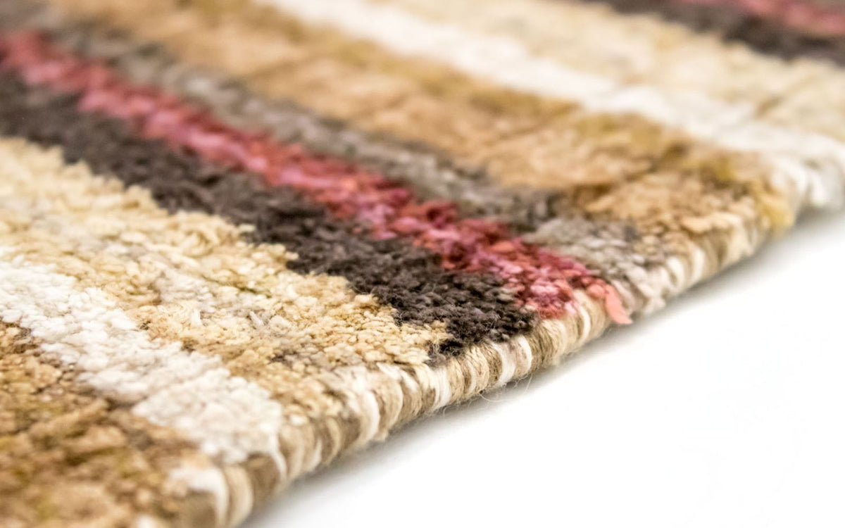 Tapis en viscose carré - 200 x 200 cm - multicolore