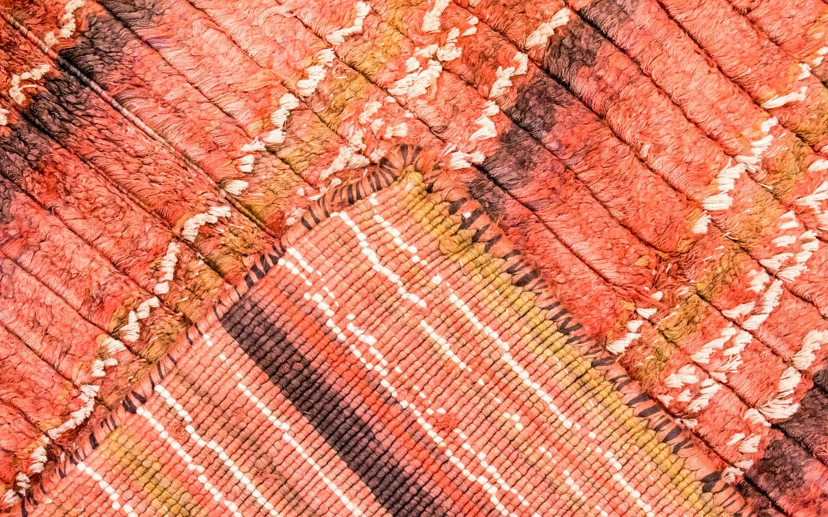 Tapis en viscose - 213 x 213 cm - multicolore
