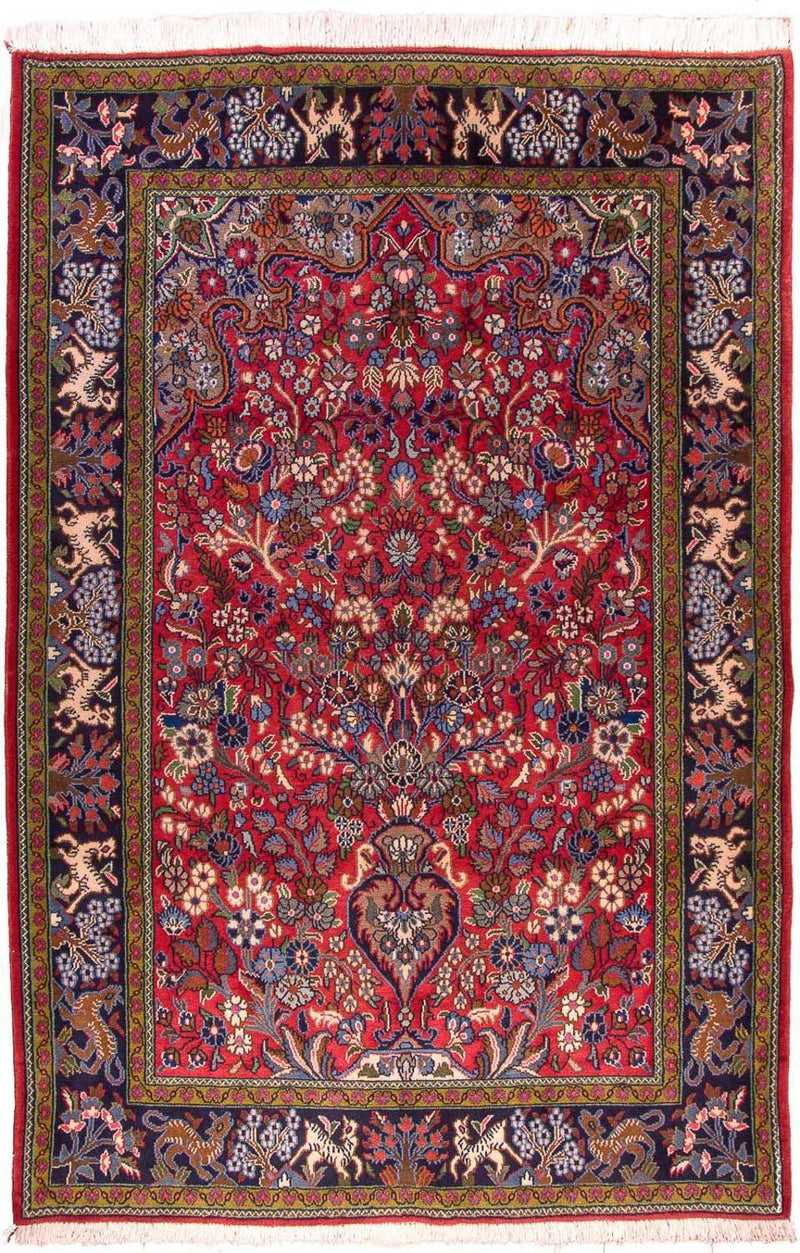 Tapis persan - Ghom - 200 x 140 cm - rouge