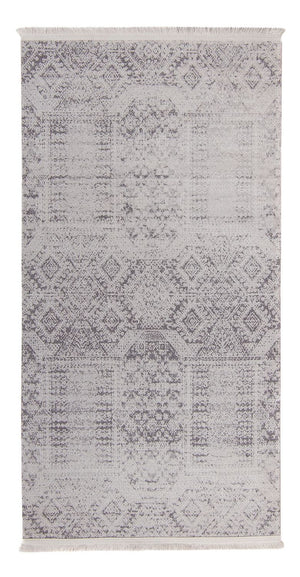 Tapis moderne - 150 x 76 cm - argent