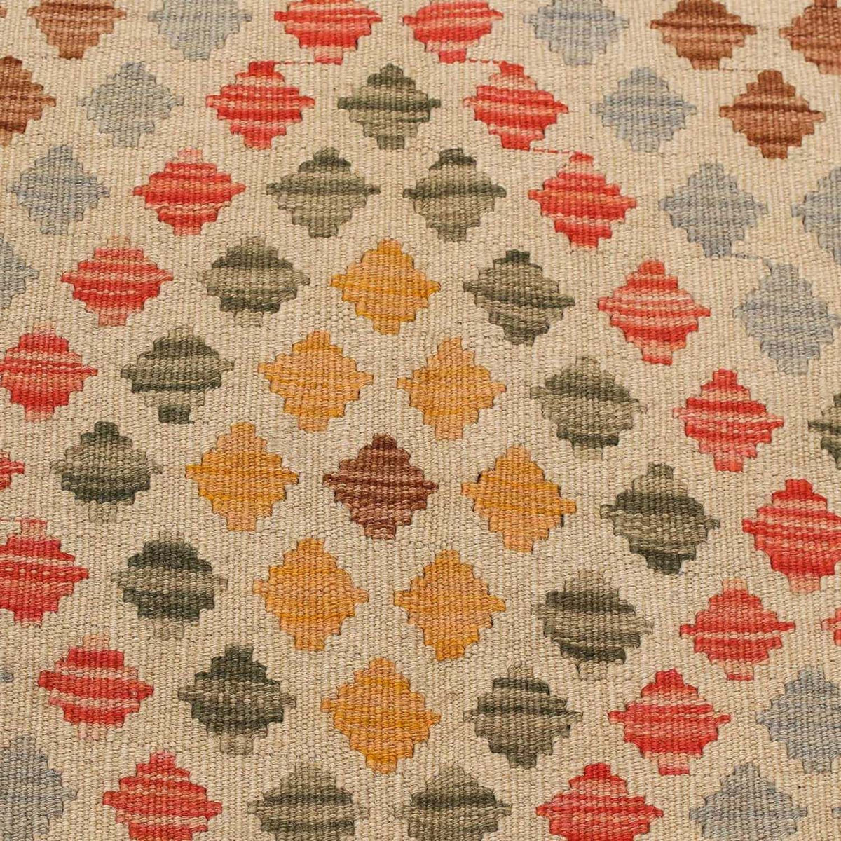 Tapis de couloir Tapis Kelim - Splash - 198 x 97 cm - multicolore