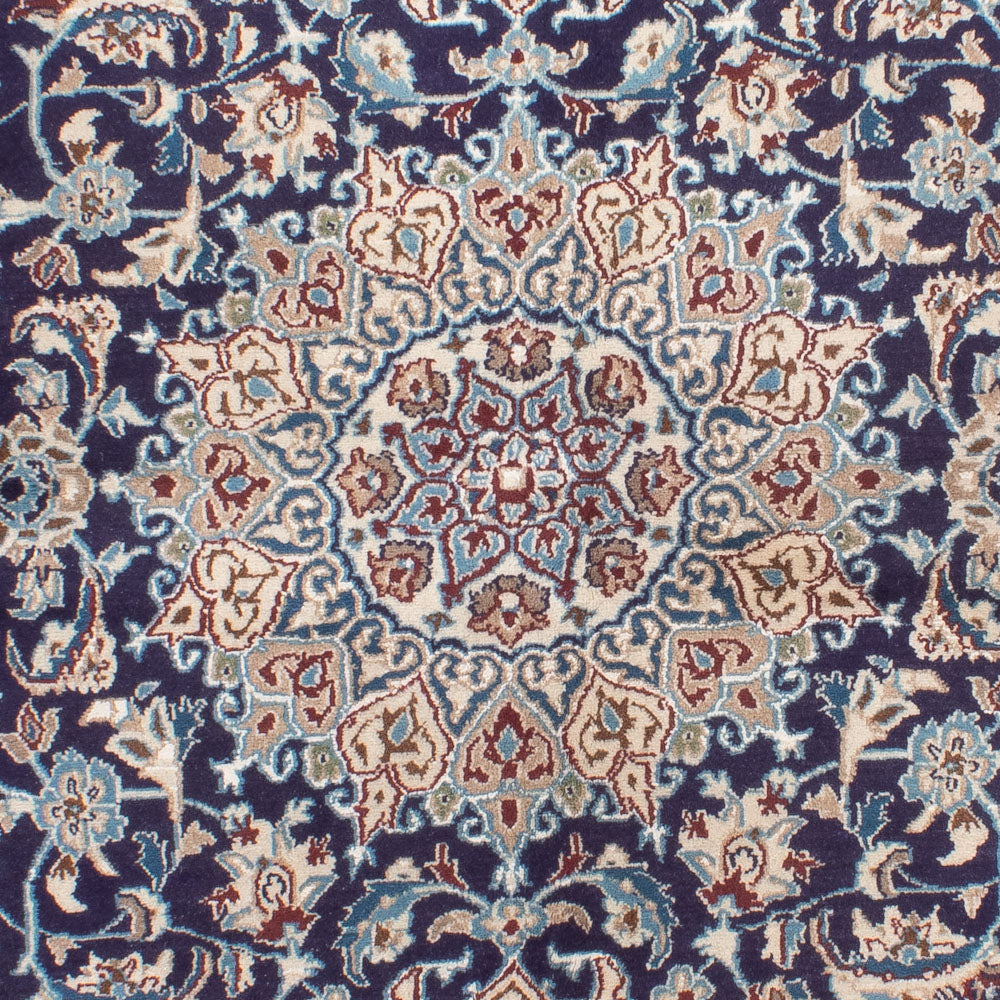 Tapis persan - Nain - 248 x 159 cm - bleu foncé