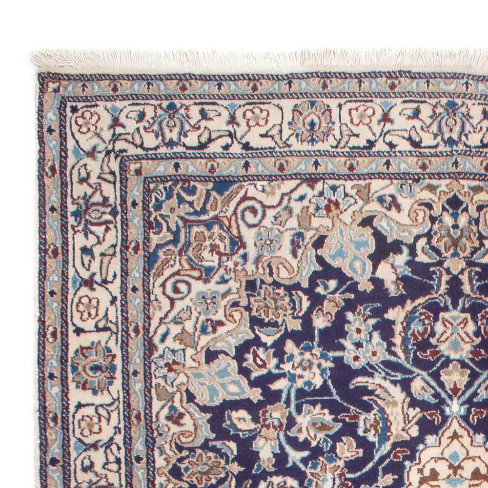 Tapis persan - Nain - 248 x 159 cm - bleu foncé