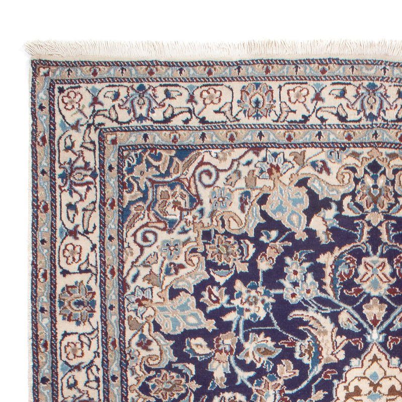 Tapis persan - Nain - 248 x 159 cm - bleu foncé