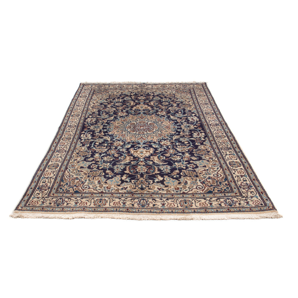 Tapis persan - Nain - 248 x 159 cm - bleu foncé