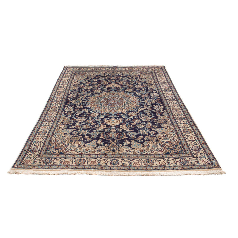 Tapis persan - Nain - 248 x 159 cm - bleu foncé