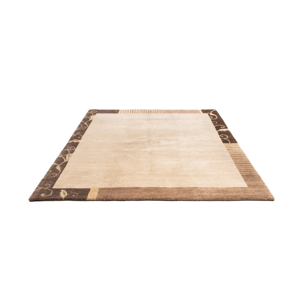 Tapis Népalais - Royal carré  - 204 x 198 cm - beige