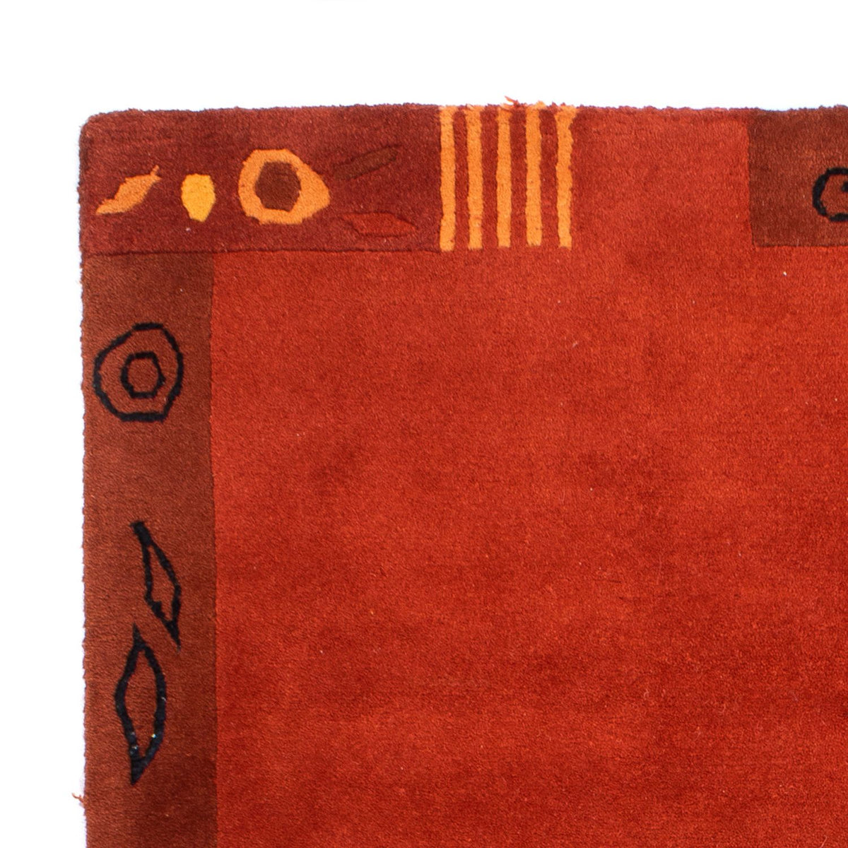 Tapis Népalais - 180 x 120 cm - rouge