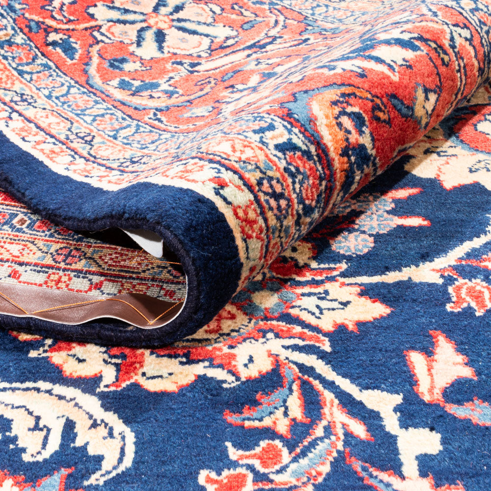 Tapis persan - Classique - 382 x 273 cm - bleu foncé