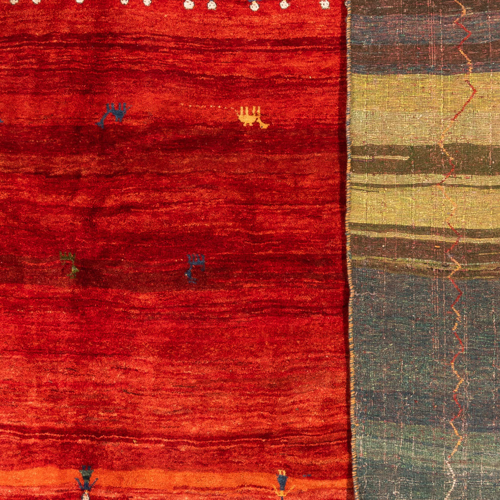 Tapis Gabbeh - Persan - 508 x 405 cm - rouge