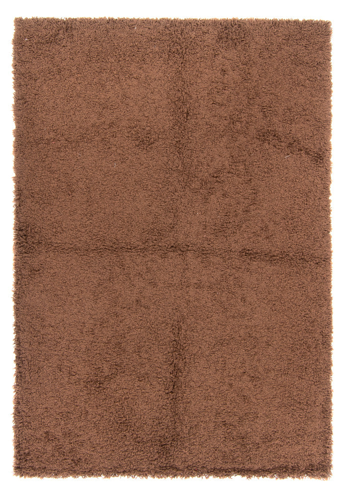 Tapis à poils longs - 190 x 133 cm - marron