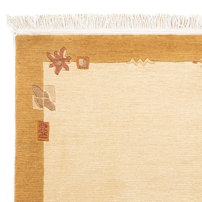 Tapis Népalais - Royal - 140 x 71 cm - beige