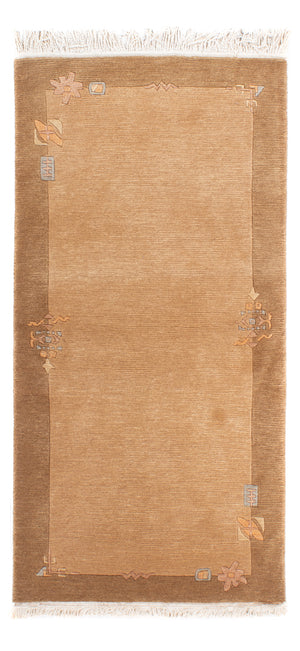 Tapis Népalais - Royal - 138 x 73 cm - marron clair