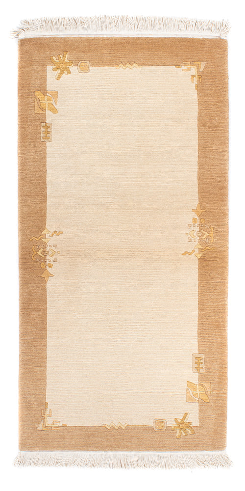 Tapis Népalais - Royal - 141 x 72 cm - beige