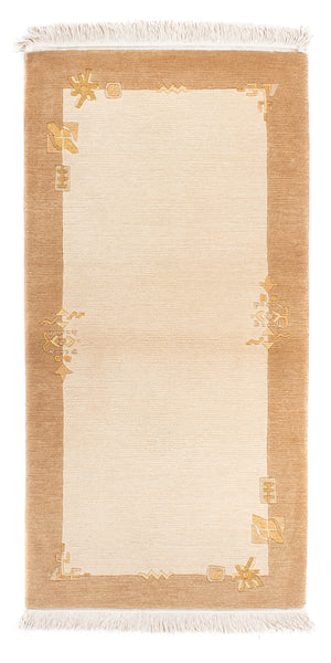 Tapis Népalais - Royal - 141 x 72 cm - beige