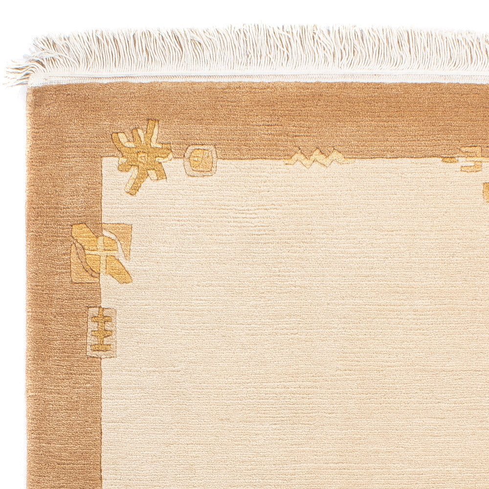 Tapis Népalais - Royal - 141 x 72 cm - beige