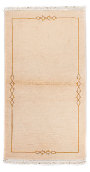 Tapis Népalais - Royal - 137 x 73 cm - beige