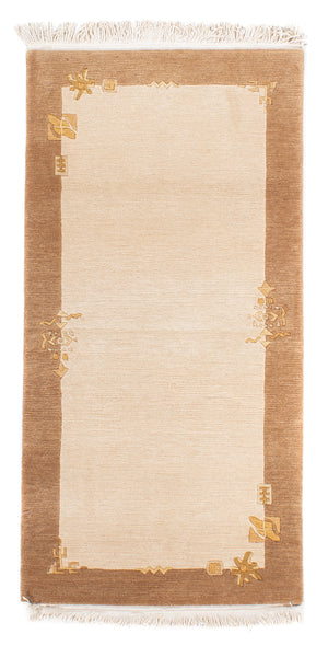Tapis Népalais - Royal - 139 x 72 cm - beige