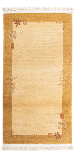 Tapis Népalais - Royal - 139 x 71 cm - beige