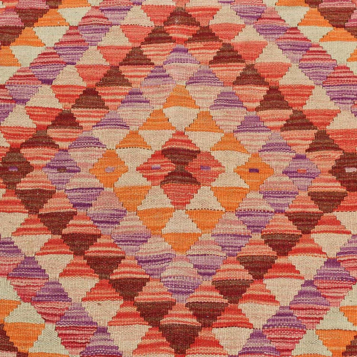 Tapis de couloir Tapis Kelim - Splash - 192 x 110 cm - multicolore