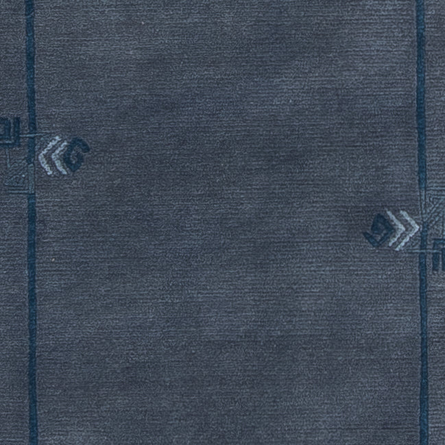 Tapis de couloir Tapis Népalais - 329 x 73 cm - bleu