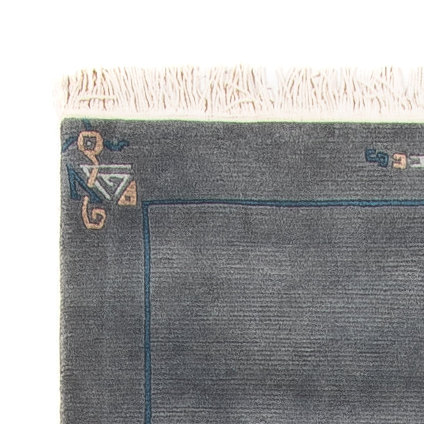 Tapis de couloir Tapis Népalais - 343 x 73 cm - bleu