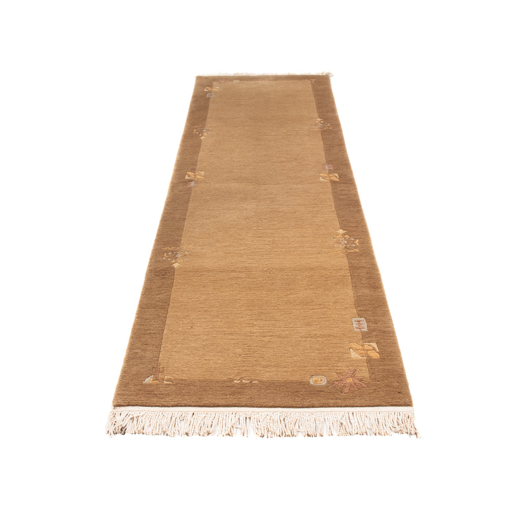 Tapis de couloir Tapis Népalais - 266 x 70 cm - beige